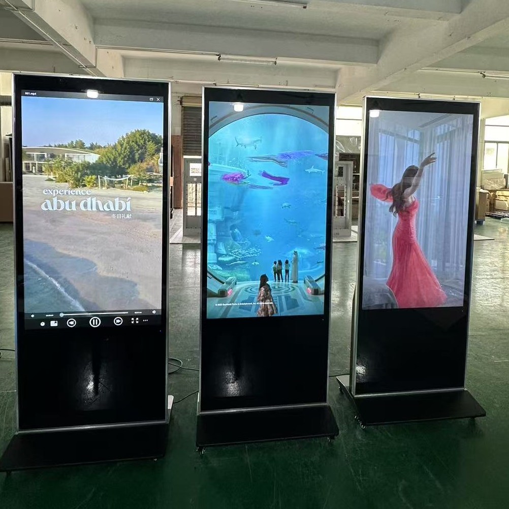 55 ইঞ্চি ইনডোর ফ্লোর স্থায়ী বিজ্ঞাপন প্লেয়ার